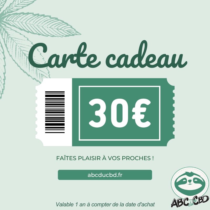Carte cadeau 30€ - ABC du CBD