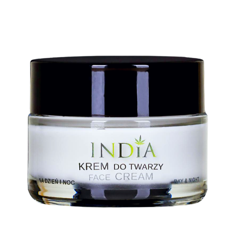 Crème visage jour et nuit au CBD (50ml) - INDIA COSMETICS