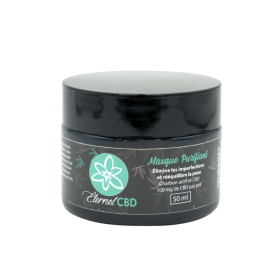 CBD product: Purifying activated charcoal & CBD mask - ÉTERNEL CBD