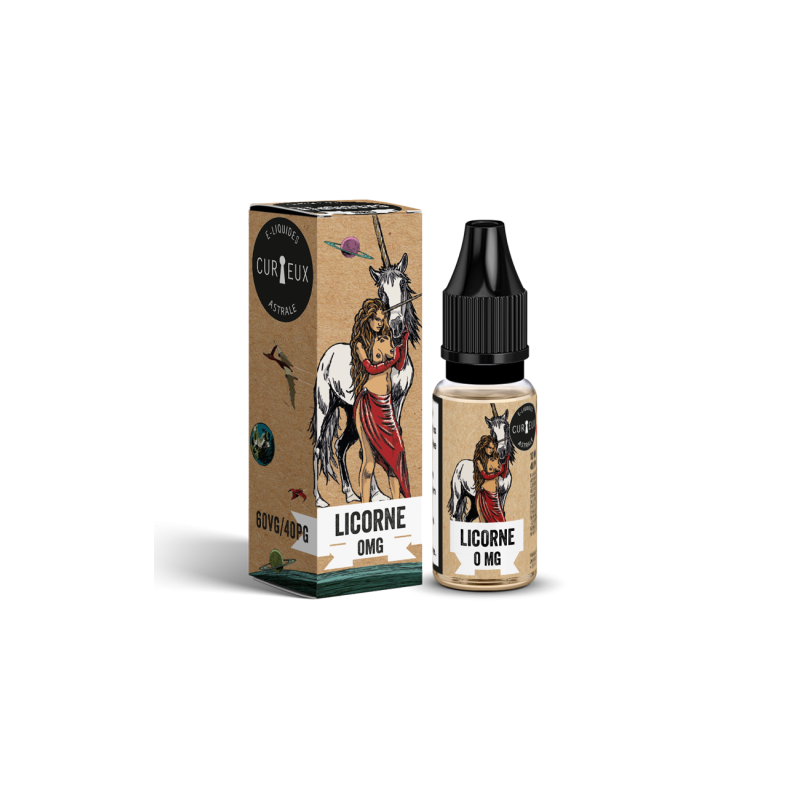 E-liquide Licorne 10ml-CURIEUX