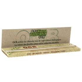 Inside package leaves slim OCB organic hemp